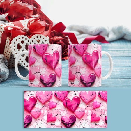Cana Valentine's Day - Pink Marble Hearts - Img 2