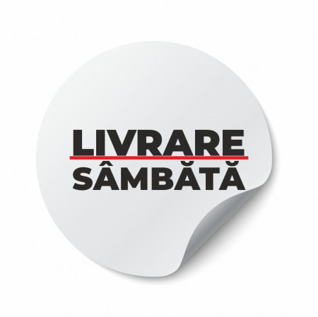 Etichete personalizate LIVRARE SAMBATA, 100 buc, PVC, rezistente la apa - Img 2