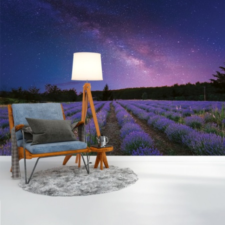 Foto tapet Lavender under the starry sky - Img 3