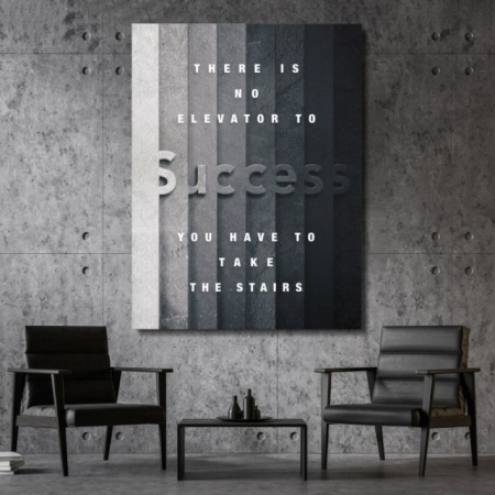 Pachet tablouri canvas motivationale - set 3 tablouri Sosiri, Astronaut si Success - Img 5