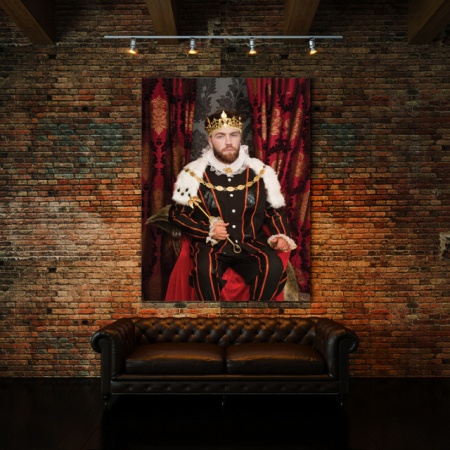 Portret Personalizat Cu Poza Ta - King On The Throne - Img 3