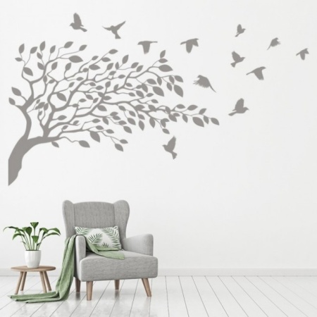 Sticker Bird Tree Branch