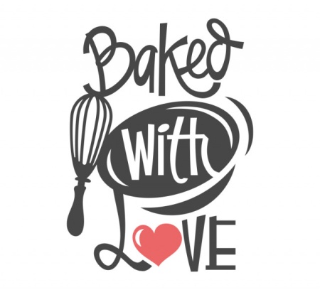 Sticker Bucatarie - Baked with love - Img 2
