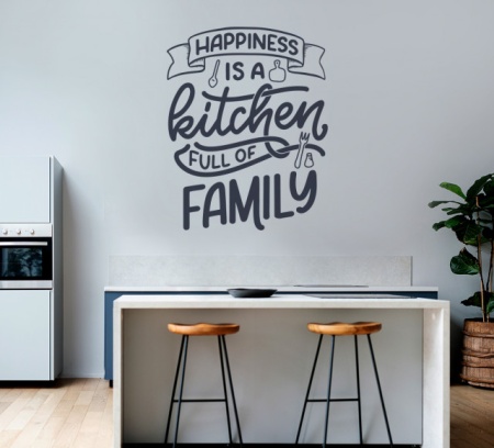 Sticker Bucatarie - Happiness is a full kitchen - Img 4