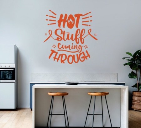 Sticker Bucatarie - Hot stuff coming through - Img 3