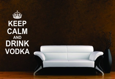 Sticker De Perete Keep Calm And Drink Vodka - Img 2