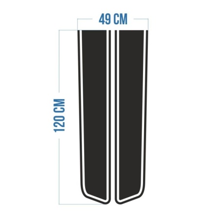 Stickere Dungi Tip Stripes Pentru Capota - Img 3