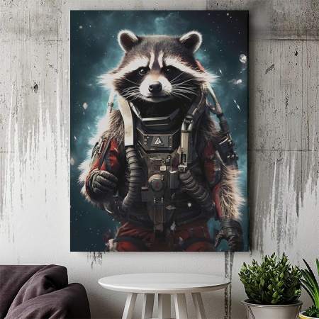 Tablou Animale Fantastice - Astro Racoon - Img 3