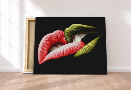 Tablou Canvas - Buze Colorate - Img 3