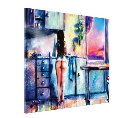 Tablou Canvas Efect Pictura - Nud pictat - Img 3