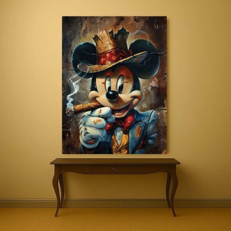 Tablou Canvas - Gangsta Mickey Mouse - Img 4