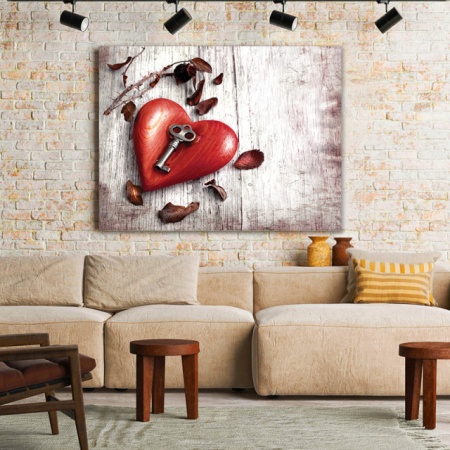 Tablou Canvas Heart With A Key