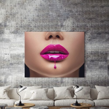 Tablou Canvas Liquid Pink - Img 4
