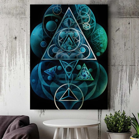 Tablou Canvas Modern Abstract - Abstract symbols - Img 3