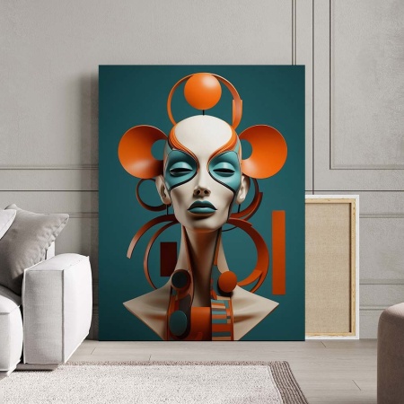 Tablou Canvas Modern Abstract - Android face - Img 2