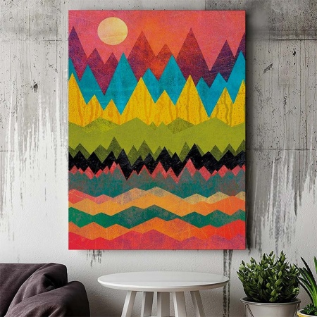 Tablou Canvas Modern Abstract - Inca abstract painting - Img 2