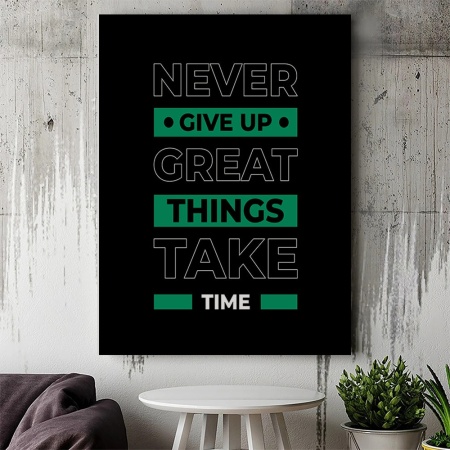 Tablou Canvas Motivational - Great things take time - Img 2