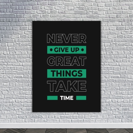 Tablou Canvas Motivational - Great things take time - Img 4
