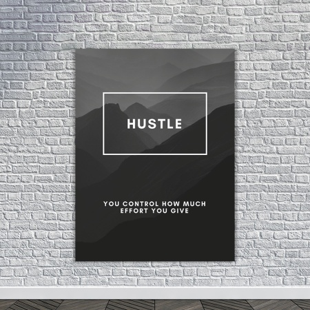 Tablou Canvas Motivational - Hustle (definition) - Img 4