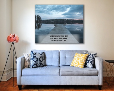 Tablou Canvas Motivational - Start Where You Are - Img 5