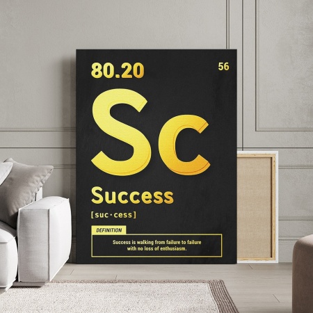 Tablou Canvas Motivational - Success (gold) - Img 3