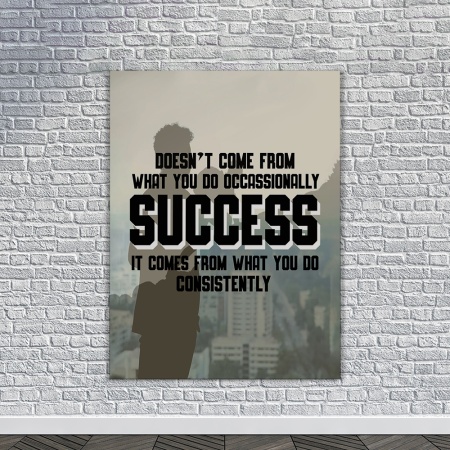 Tablou Canvas Motivational - Success means consistency - Img 3