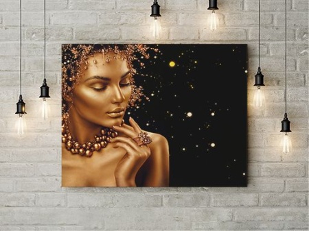 Tablou Canvas Sensual Gold - Img 2