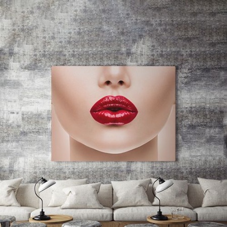 Tablou Canvas Tempting Lips - Img 3