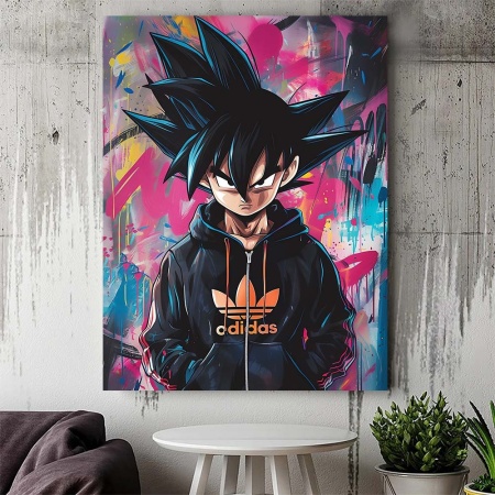 Tablou Canvas - Urban Art Goku - Img 3