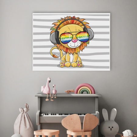 Tablou copii - Cool Lion 2