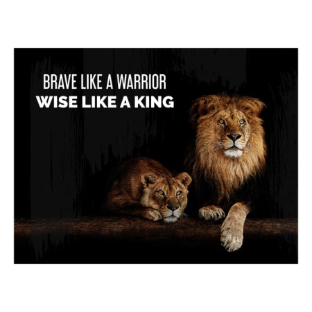 Tablou Motivational - Brave Like A Warrior - Img 3