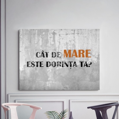 Tablou Motivational - Cat De Mare Este Dorinta Ta - Img 3