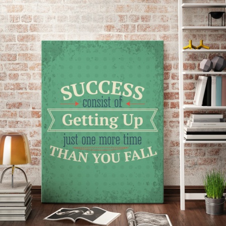 Tablou Motivational - Getting Up For Success - Img 2