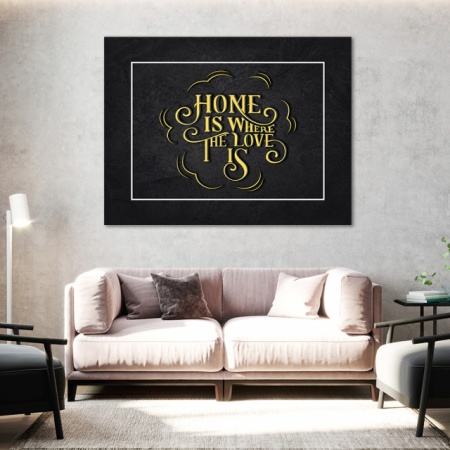 Tablou Motivational - Home is where the love is - Img 4
