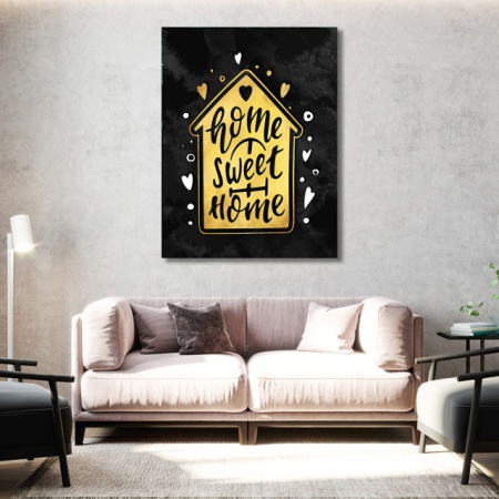 Tablou Motivational - Home sweet home (house) - Img 4