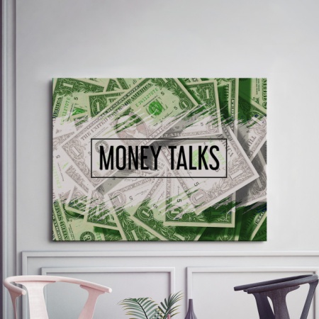 Tablou Motivational - Money Talks - Img 2