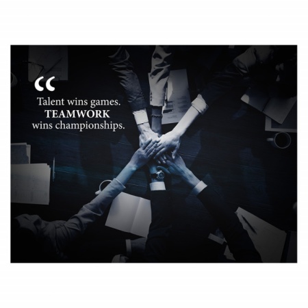 Tablou Motivational - Teamwork Wins Championships - Img 4