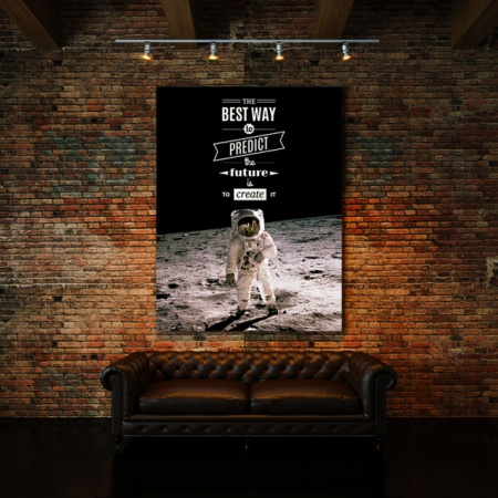Tablou Motivational - The Best Way To Predict Future (Astronaut) - Img 3