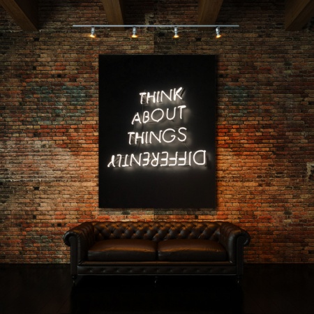 Tablou motivational - Think about things differently 2