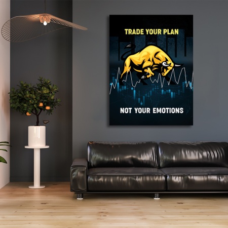 Tablou Motivational - Trade your plan - Img 4