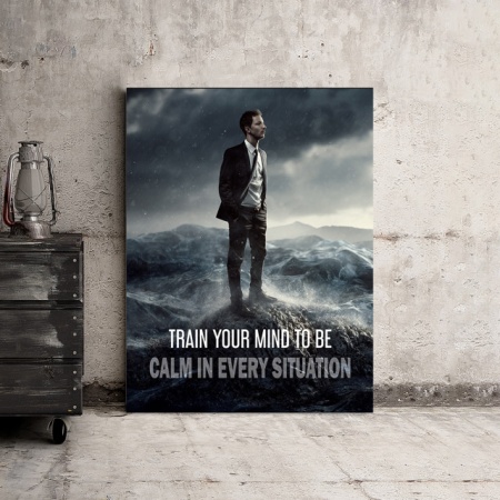 Tablou Motivational - Train Your Mind To Be Calm - Img 3