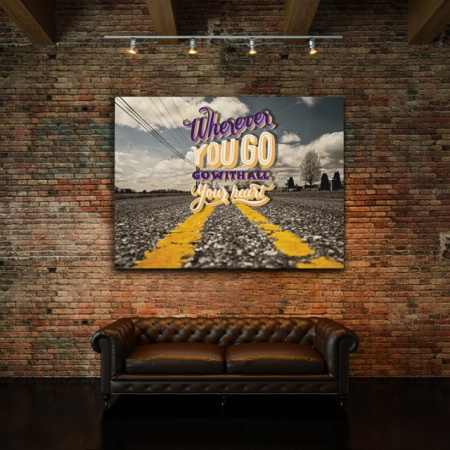 Tablou Motivational - Wherever you Go 2