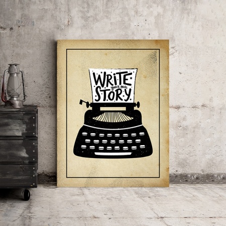 Tablou Motivational - Write Your Own Story - Img 3
