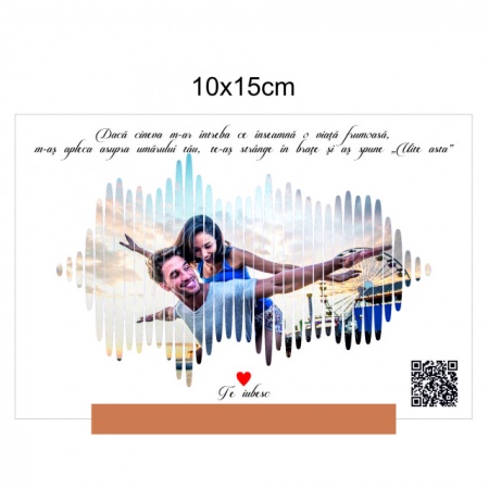 Wave Sound Personalizat Din Acrilic Cu Poza - Mesaj Text Si Melodia Voastra Youtube - Img 2