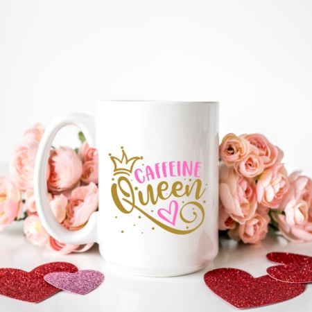 Cana cu Mesaj Caffeine Queen - Img 5