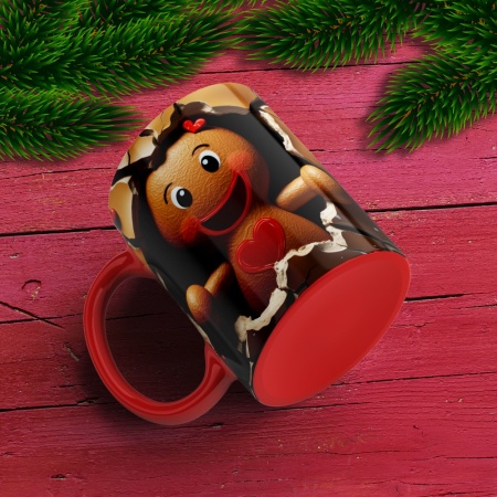 Cana De Craciun - Cute Cookie Girl with Heart - Img 3