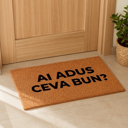 Covor de intrare personalizat - 60x40cm - Ai adus ceva bun - Img 2
