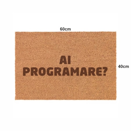 Covor de intrare personalizat - 60x40cm - AI PROGRAMARE?