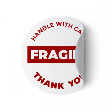Etichete personalizate FRAGILE 2, 100 buc, PVC, rezistente la apa - Img 3