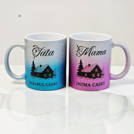 Set 2 cani personalizate Mama si Tata - Img 3